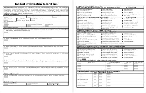 Free Incident Investigation Report Template For Ms Word