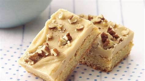 Blond Brownies With Brown Sugar Frosting Recipe From