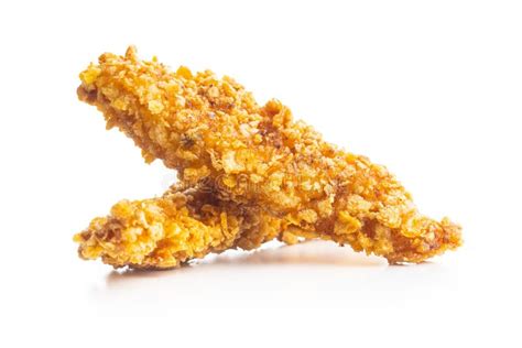 Breaded Fried Chicken Strips Stock Photo Image Of Fast Cutout 178533646