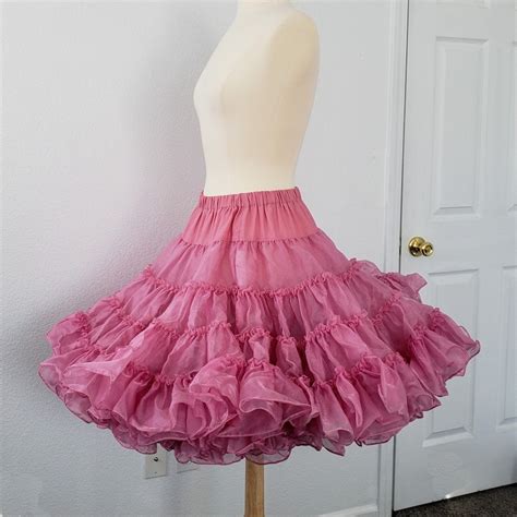 Dusty Rose Sm Square Dancing Super Poofy Crinoline Skirt Pink Etsy