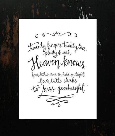 The Perfect T For Twin Moms Twins Poem Handlettering Print By