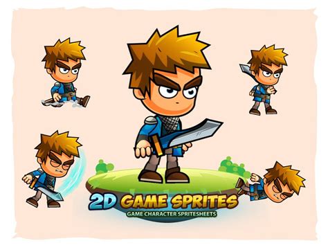 Knight 2d Game Character Sprites Illustrations ~ Creative Market