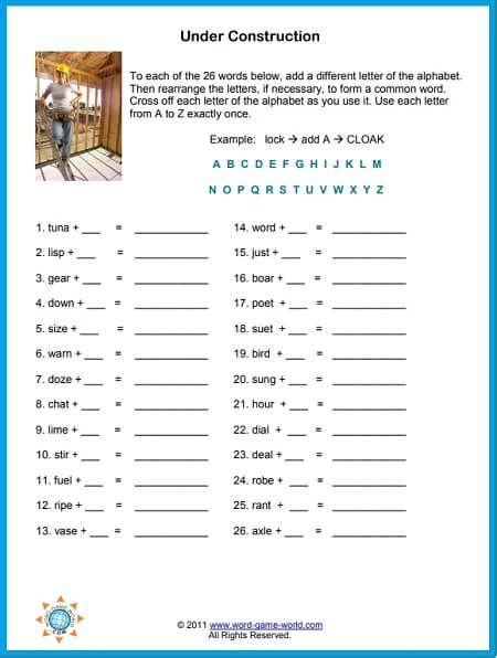One great point about free printable games for adults is that you will be capable of finding any sort of design that you just expensive without having to pay. Word Puzzles Printable , Fun and Free | Word puzzles ...