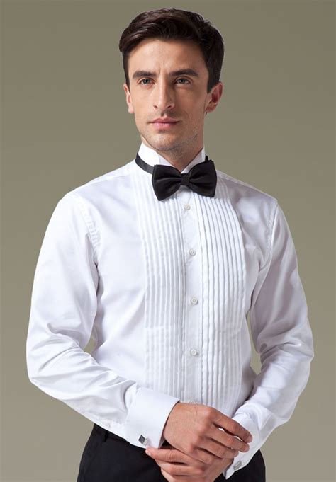Tuxedo Wing Collar Formal Shirt Most Mens Sizes Avilable Ivory Off