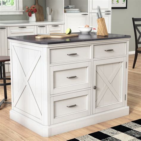 Adding an island to your kitchen might be easier than you think with our freestanding collection. Ryles Kitchen Island with Engineered Quartz Top & Reviews ...