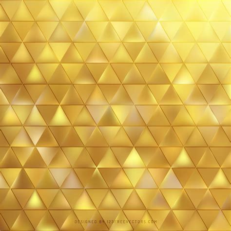 Gold Triangle Background Design