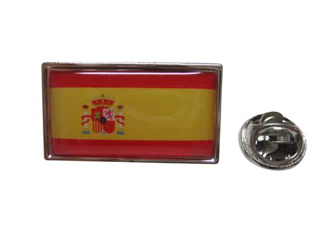 Spain Flag Design Lapel Pin Kiola Designs