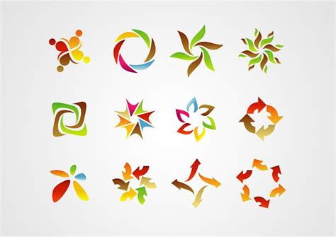 Abstract Logo Design Elements Free Free Vector Archive Abstract