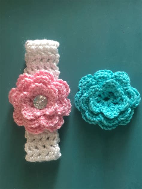 Crochet Flower Headband Crochet Flower Headbands Crochet Flower
