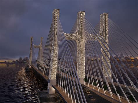 Cable Stayed Bridge Design Behance