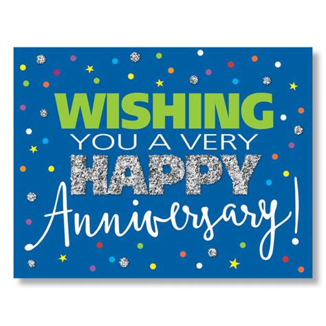 Anniversary Sparkle Card Business Anniversary Card Hrdirect