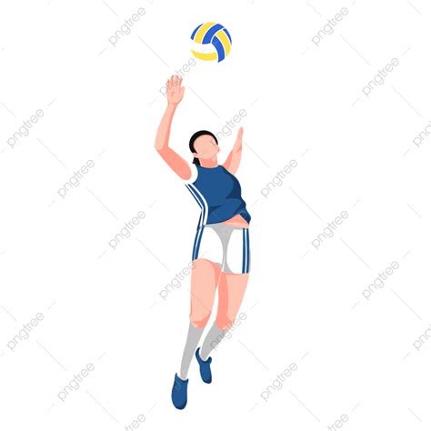 Gambar Pemain Bola Voli Atlet Pertemuan Olahraga Kebugaran Png Transparan Dan Clipart Untuk