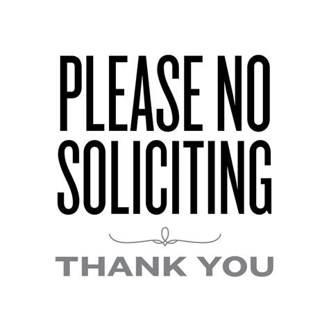 A New Sign No Soliciting Signs New Sign No Soliciting