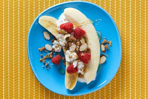 Healthy Breakfast Banana Split Recipe Hungry Girl