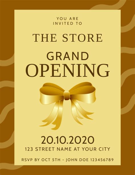 Grand Opening Event Flyer Invitation Template Postermywall