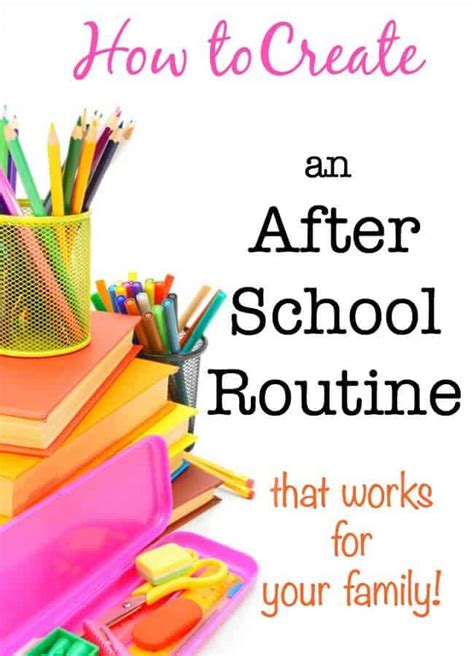 How To Create An After School Routine Momof6