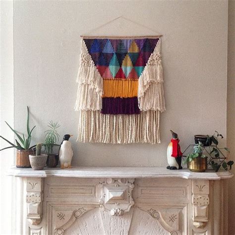 Custom Weaving For Sarah Yo Vintage Woven Wall Hanging By Maryanne