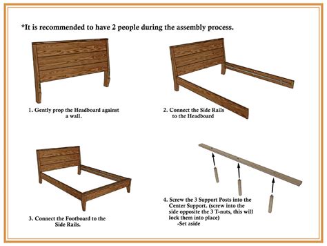 Bed Assembly Instructions Wood Castle Company Store