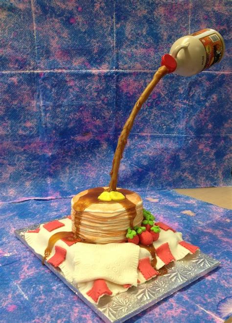 Stack Of Pancakes Illusion Cake Decorated Cake By Cakesdecor