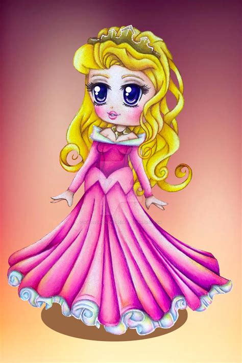 Sleeping Beauty Princess Aurora Chibi By Apolloscolortheory On Deviantart