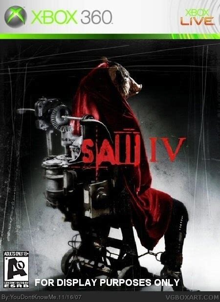 Saw Iv Xbox 360 Box Art Cover By Youdontknowme