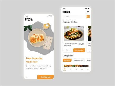 Food Delivery App Uxui Design Splash Screen And Home Page Splash