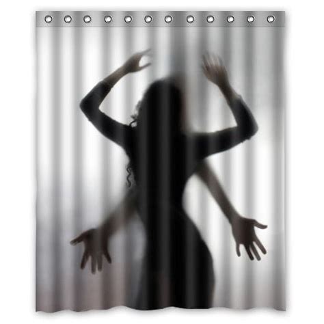 Mohome Funny Sexy Woman And Men Sex Silhouette Shadow Pattern Shower Curtain Waterproof