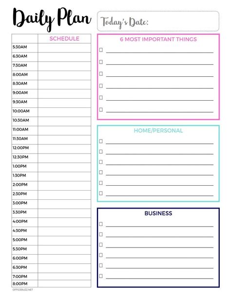 Daily Planner Pages Journal Planner Weekly Planner Daily Planners