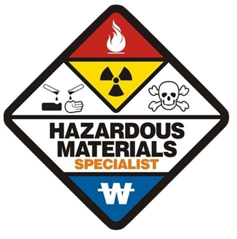 Haz Mat Sticker Decal Hazardous Materials Specialist