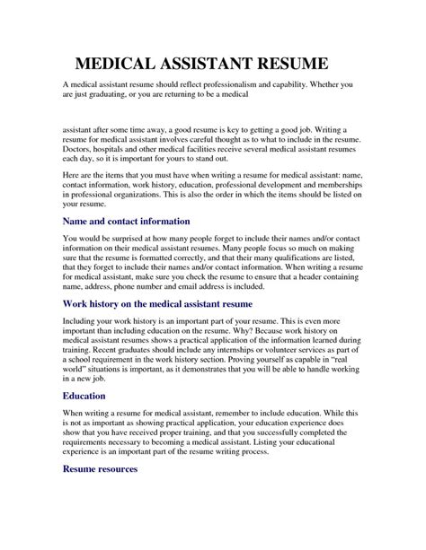 I am a certified medical assistant with over a decade of experience in a medical practice. Medical Assistant Resume Samples Entry Level Resumesamples ...