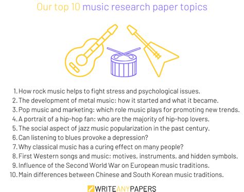 ⚡ Interesting Topics About Music 75 Music Therapy Topic Ideas To Write