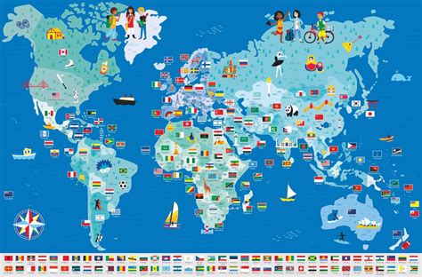 Carte Du Monde Avec Capitale