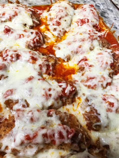 These delicious pan seared chicken thighs make for a. Chicken Parmesan Bake (Use Boneless Skinless Thighs and ...
