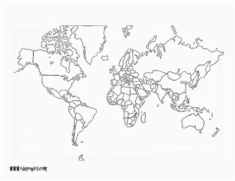 Planisferio Para Colorear Sin Nombres Mapa Del Mundo Dibujos Para My Sexiz Pix
