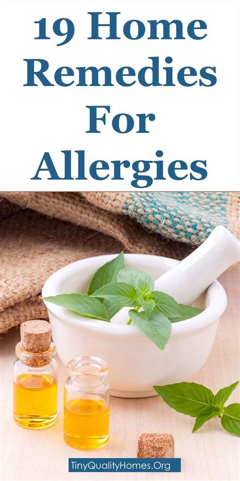 19 potent home remedies for allergies this article discusses ideas on the followin… home