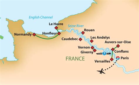 Seine River Cruise Map