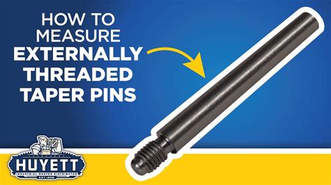 How To Measure Externally Threaded Taper Pins Youtube