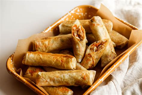 Baked Five Spice Chicken Spring Rolls — Eat Cho Food