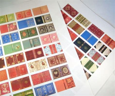 Miniature Book Covers Full Set Of 80 Different Covers 112 Etsy