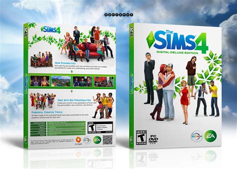 The Sims 4 Digital Deluxe Edition Pc Box Art Cover By Softspot