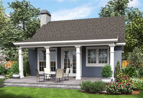 Plan 69638am One Bedroom Guest House Backyard House Small Cottage