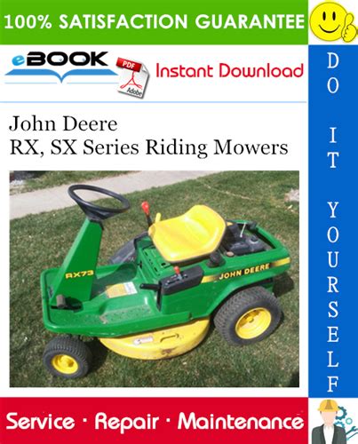 John Deere Rx Sx Series Riding Mowers Technical Manual Pdf Download