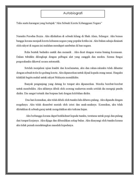 Contoh Karangan Bahasa Malaysia MarleytinPatrick