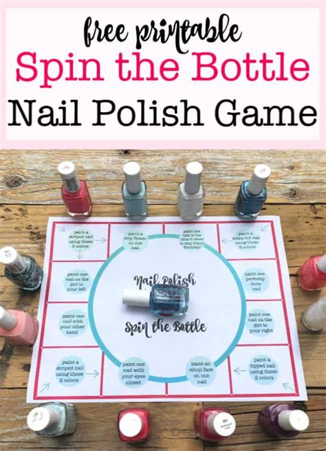 Spin The Bottle Nail Polish Game Momof6 Sleepover Party Games Nail Polish Games Girls