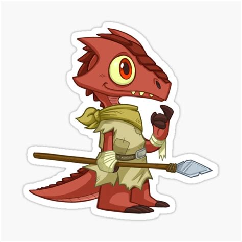 Tiny Kobold Cute Dandd Adventures Sticker For Sale By Kickgirl