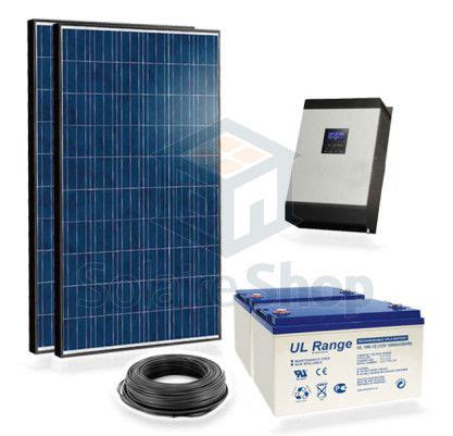 Kit Solaire W V Complet Autonome Avec Batterie Kw Panneau Solaire Solaire