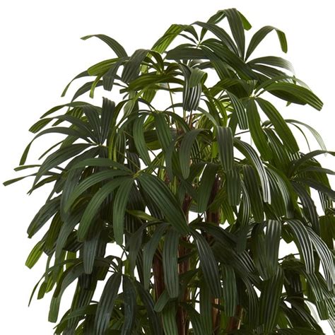 Nearly Natural Raphis Palm Artificial Tree 6 Ft Green 5404 Rona