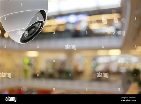 Cctv Tool In Shopping Mall Equipment For Security Systems And Have Copy Space For Design Stock