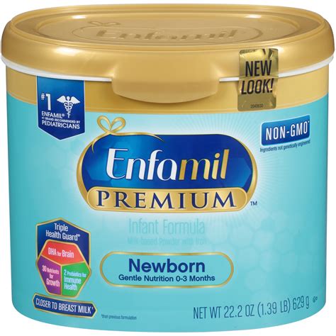 Enfamil Premium Newborn Infant Formula Milk Based Powder With Iron