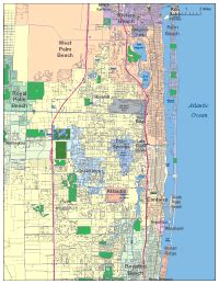 Palm Beach County Map With Cities Maps For You